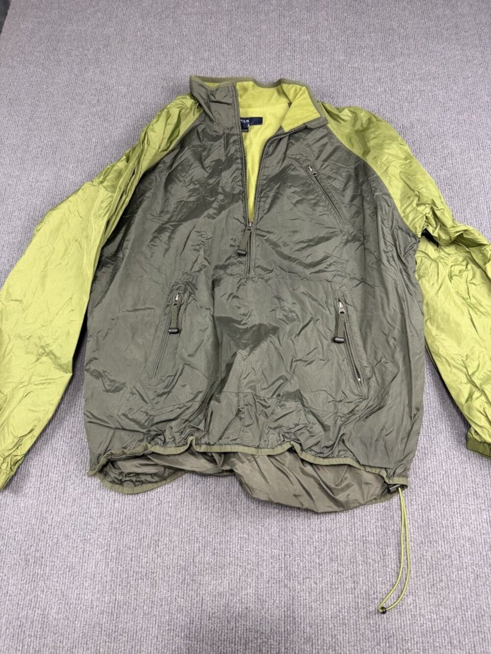 Gap Mens Green & Yellow Pullover Jacket XXL